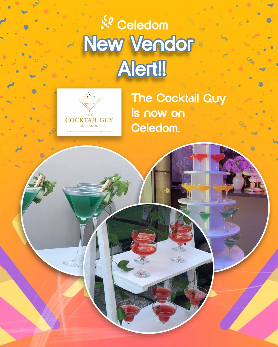 CeledomApp's tweet photo. Cocktail Guy is now on Celedom! 🍸✨
Looking for someone to bring the drinks and the vibes to your next event? You can now find Cocktail Guy on Celedom.
Sign up and get to connecting with Celedom. Link in bio!
#Celedom #CocktailGuy #EventVendors #Bartender #CocktailCatering https://t.co/nmakZUXyDF