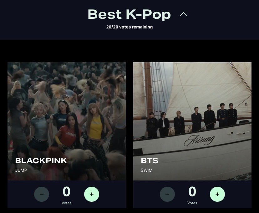 kxxw_JYK7's tweet photo. BTS ได้รับการเสนอชื่อเข้าชิงรางวัลในงาน 2026 MTV Video Music Awards ถึง 2 สาขา ได้แก่

🏆 Song of the Year : SWIM
🏆 Best K-Pop : BTS 

🗳️ โหวตได้ที่ https://t.co/DJEJsxt0v4
20 โหวต / เมล / วัน 
( คาดว่าน่าจะมีช่วง Turbo / Double Vote เพิ่มคะแนนโหวต )

VOTE FOR SWIM ON VMAS
VOTE FOR BTS ON VMAS
#VoteForBTSonVMAs
#VoteForSWIMonVMAs