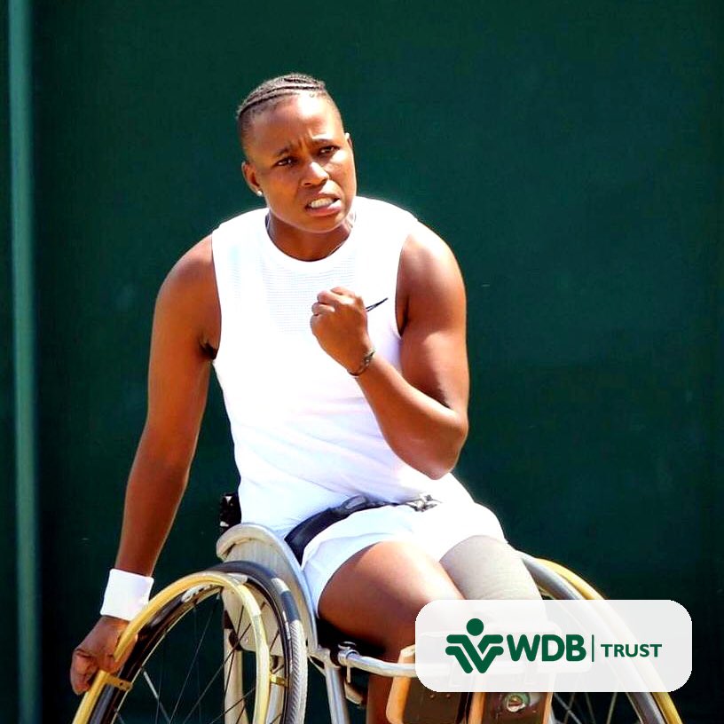 OptimizeAgency's tweet photo. We're proud to announce WDB Trust's 2026 sponsorship of wheelchair tennis champion @KGMontjane 🎾💚
First Black SA woman to win at Wimbledon. 3x SA Disabled Sportswoman of the Year. A true trailblazer.
When you invest in a woman, you invest in a nation. @WDBtrust 
#WDBTrust https://t.co/F2m3bkwlCc