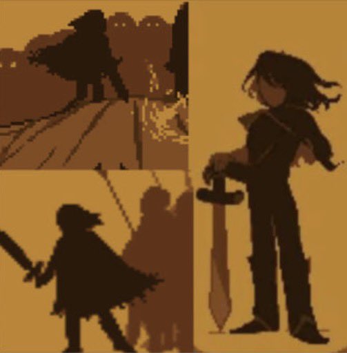 gungaUTDR's tweet photo. @SaloonShells Soul traits (with the exception of red) are a hereditary trait left over from when humans had magic, Gerson states this in the 10th anniversary edition.

Additionally it’s implied that UT Kris led humanity in the human-monster war, as the portraits of the leader match Kris https://t.co/g6VePw19qc