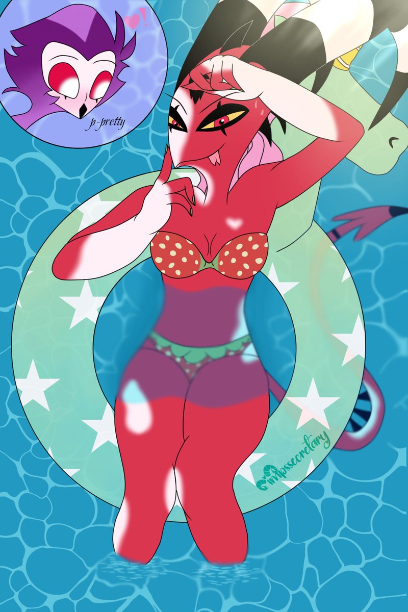 impssecretary's tweet photo. Day 2: summer vacation #FemBlitzWeek2026
#HelluvaBoss #HelluvaBossFanart #FemBlitzWeek #Blitz #Blitzo #Blitzø #Stolas #Stolitz
@FemBlitzWeek https://t.co/9yEJbVb2AQ
