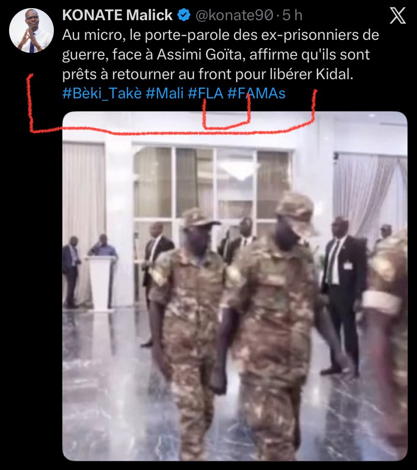 MandiouTraore's tweet photo. À vous de juger ✍️ @konate90 

Pourquoi placer #FLA bien avant le nom des héros de dont tu parles #FAMa https://t.co/PW8yvWNw0F