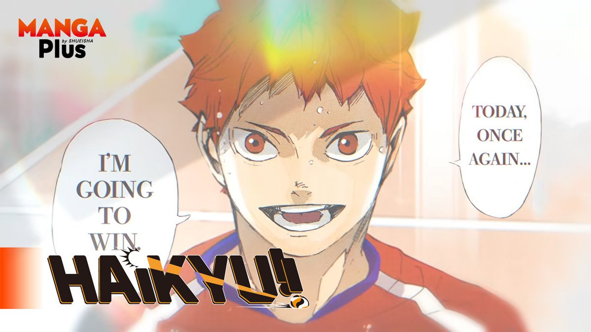 mangaplus_o's tweet photo. 19th August ＝ The day of Haikyu‼
Hinata video is out🏐✨ This one really serves 😉

Watch now→ https://t.co/xwDtCNSO9g https://t.co/Gw0BBYdOpo