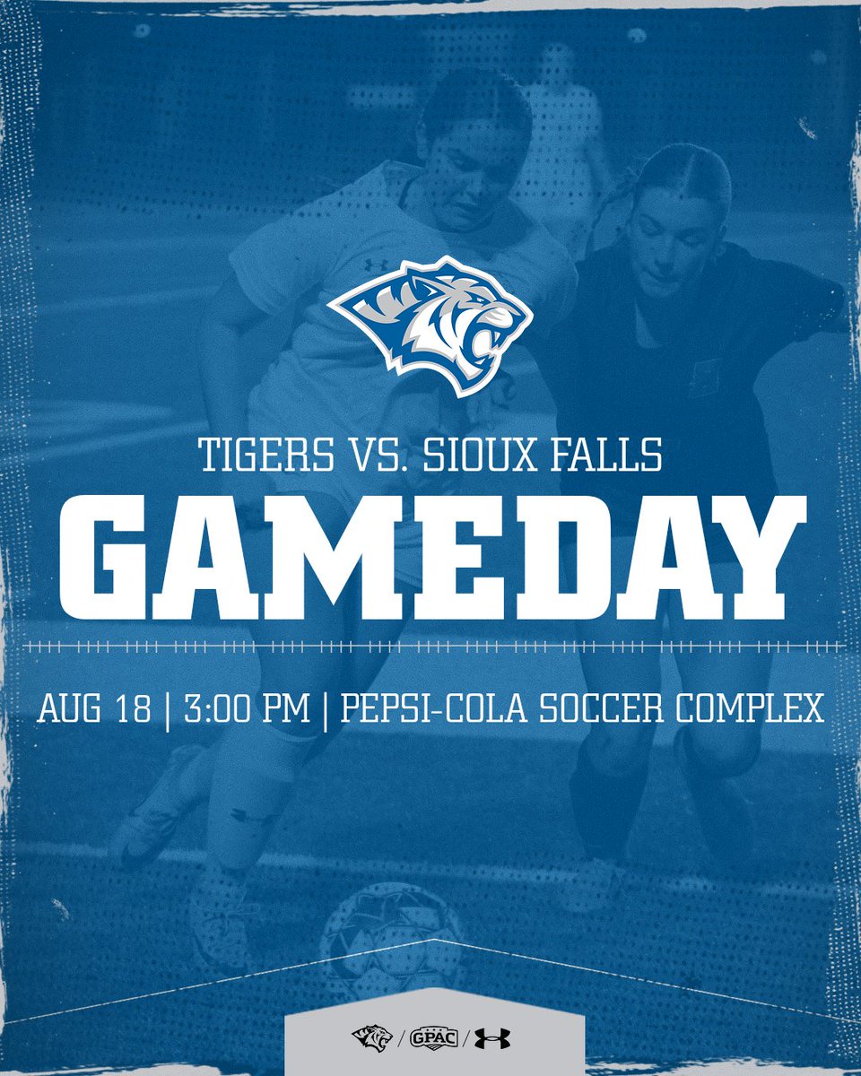 DWTigerWSOC's tweet photo. #GAMEDAY in another exhibition contest as we host the University of Sioux Falls!

🆚 Sioux Falls (Scrimmage)
📍 Pepsi-Cola Soccer Complex
⏰ 3:00 PM
📽️ https://t.co/RNmlNX5ufE

#RollTige | #BleedBlue https://t.co/yLGJvO3BoE