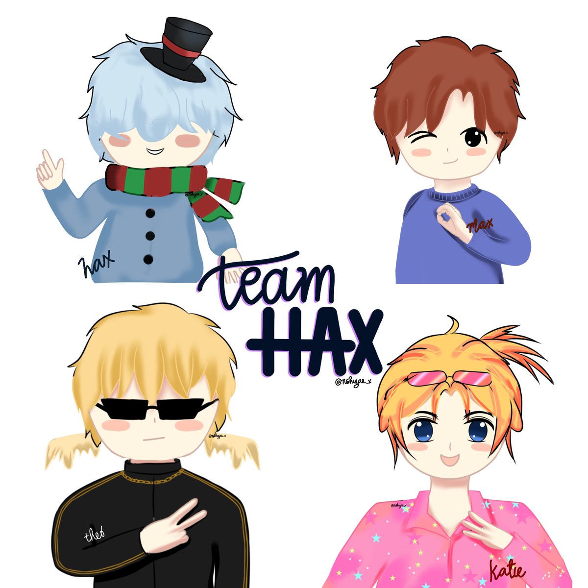 _zae_X's tweet photo. TEAM HAX!(。♡‿♡。)
#teamhax #hackingnoisess #maxgg #theobaldthebird #katieb https://t.co/6MXayXeOvq