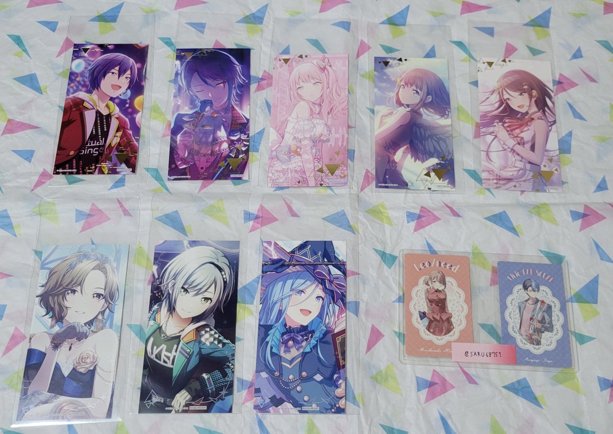 SARU68751's tweet photo. 【交換】プロセカ アニメイト特典 イラストカード
譲：画像参照(1枚目は今弾、2枚目は過去弾)
求：穂波、冬弥　(過去弾 >>> 今弾)
交換方法：郵送
その他：過去弾優先で探しております
　　　　一部キャラは冬弥との交換優先
お気軽にお声掛け下さい。 https://t.co/Nl77tPl5PV