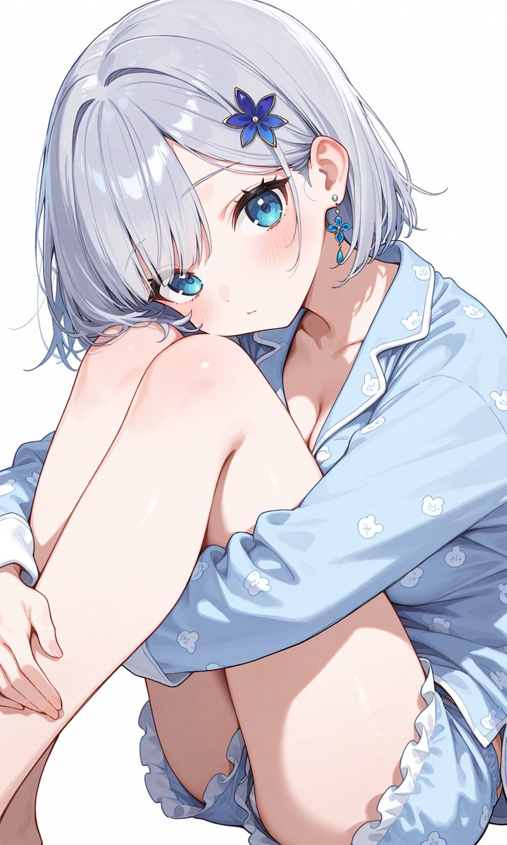 Ponzff's tweet photo. 花芽すみれ
#AIイラスト　#SFW https://t.co/9Em0GHFSs5