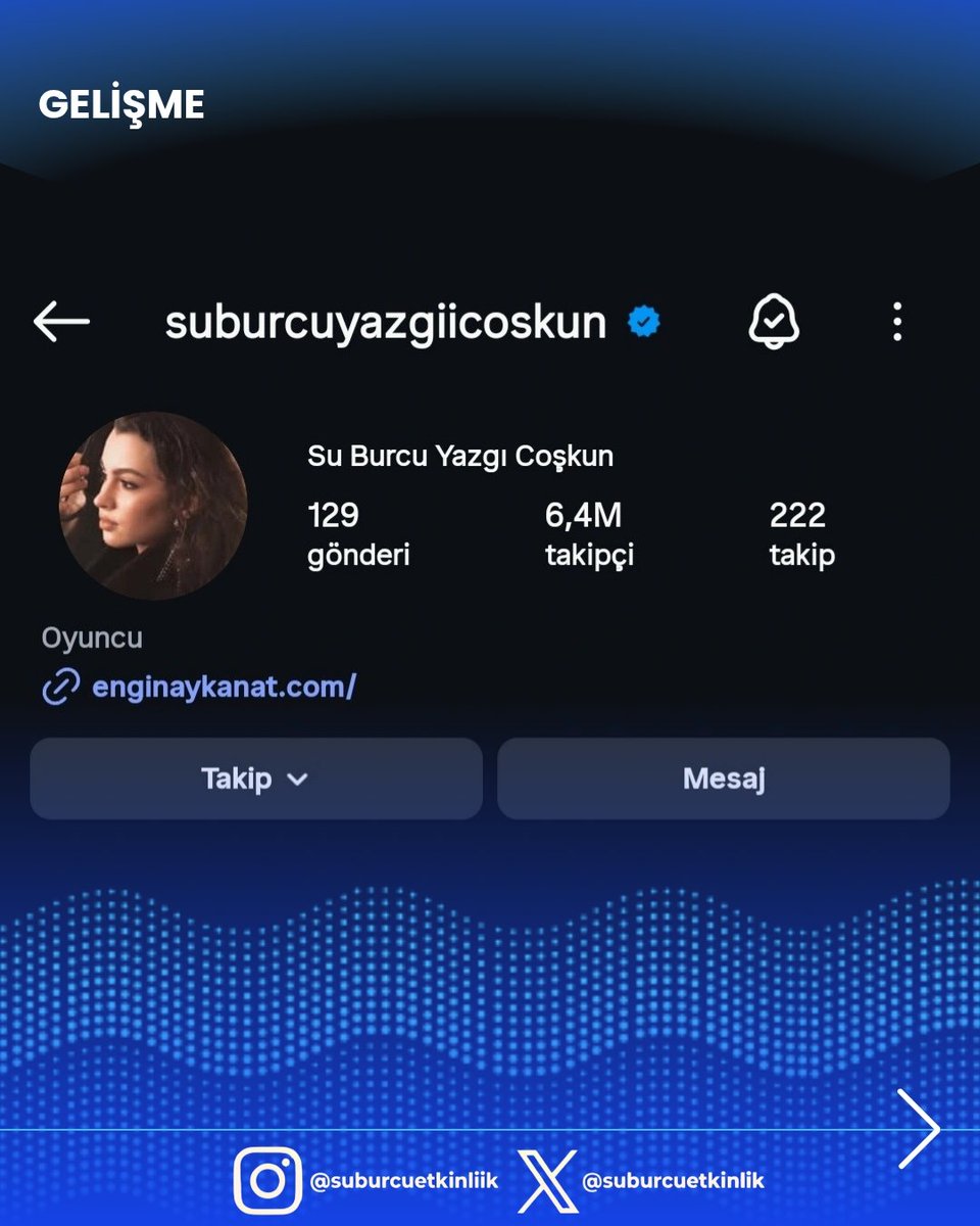 suburcuetkinlik's tweet photo. GELİŞME 📌| MENAJERLİK AJANSI 

Başarılı ve sevilen oyuncu Su Burcu Yazgı Coşkun, kariyerinde yepyeni bir döneme adım atarak menajerlik yönetimi için Engin Aykanat Management ile anlaşma sağlamıştır.  

​Geniş hayran kitlesi ve yer aldığı projelerdeki başarılı performansıyla adından sıkça söz ettiren Yazgımız, bundan sonraki süreçte tüm kariyer planlamasını, proje görüşmelerini ve iletişim süreçlerini Engin Aykanat Management bünyesinde sürdürecektir.

​Yazgımıza bu yeni iş birliğinde başarılar diler, kariyerindeki yolculuğunda kendisini desteklemeye devam edeceğimizi bilmesini isteriz,Seni seviyoruz Yazgı!❤️

#SuBurcuYazgıCoşkun