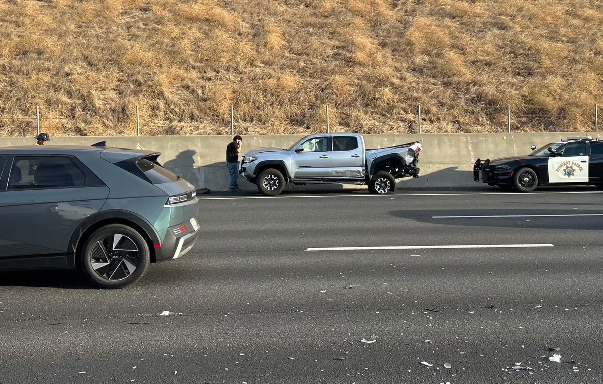 ChpSolano's tweet photo. 🚨 TRAFFIC ALERT — Solano County

⚠️ 7:30 AM | August 18, 2026

A multi-vehicle crash is blocking lanes on westbound I-80, west of Alamo Drive.

Expect delays and use caution while traveling through the area. Emergency crews are on scene.

#CHP_Solano #TrafficAlert #I80 https://t.co/YKVcxx2BQM