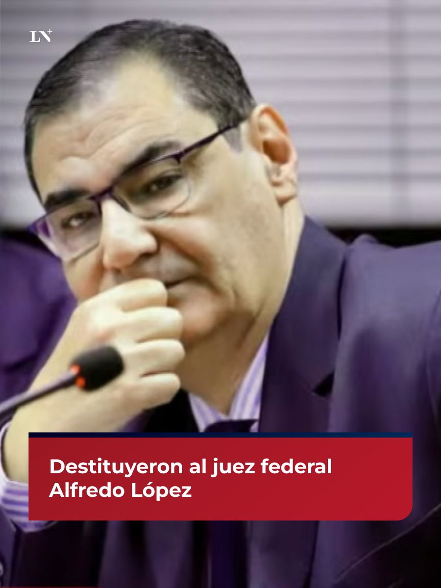 lanacionmas's tweet photo. 🔴 Destituyeron al juez federal Alfredo López por realizar expresiones antisemitas en redes sociales

El jurado de enjuiciamiento lo apartó del cargo por mal desempeño en sus funciones.

📌 En LN+ https://t.co/TK0X4AKhtq