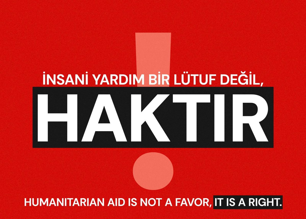 ZeynepSARI00's tweet photo. Gazze, insanlığın vicdan terazisidirİnsani yardım bir lütuf değil, haktır.

Her insanın temel ihtiyaçlara erişme ve onurlu bir yaşam sürme hakkı vardır!

#AblukayıKır
#BreakTheSiege https://t.co/ON7vMCZo1c
