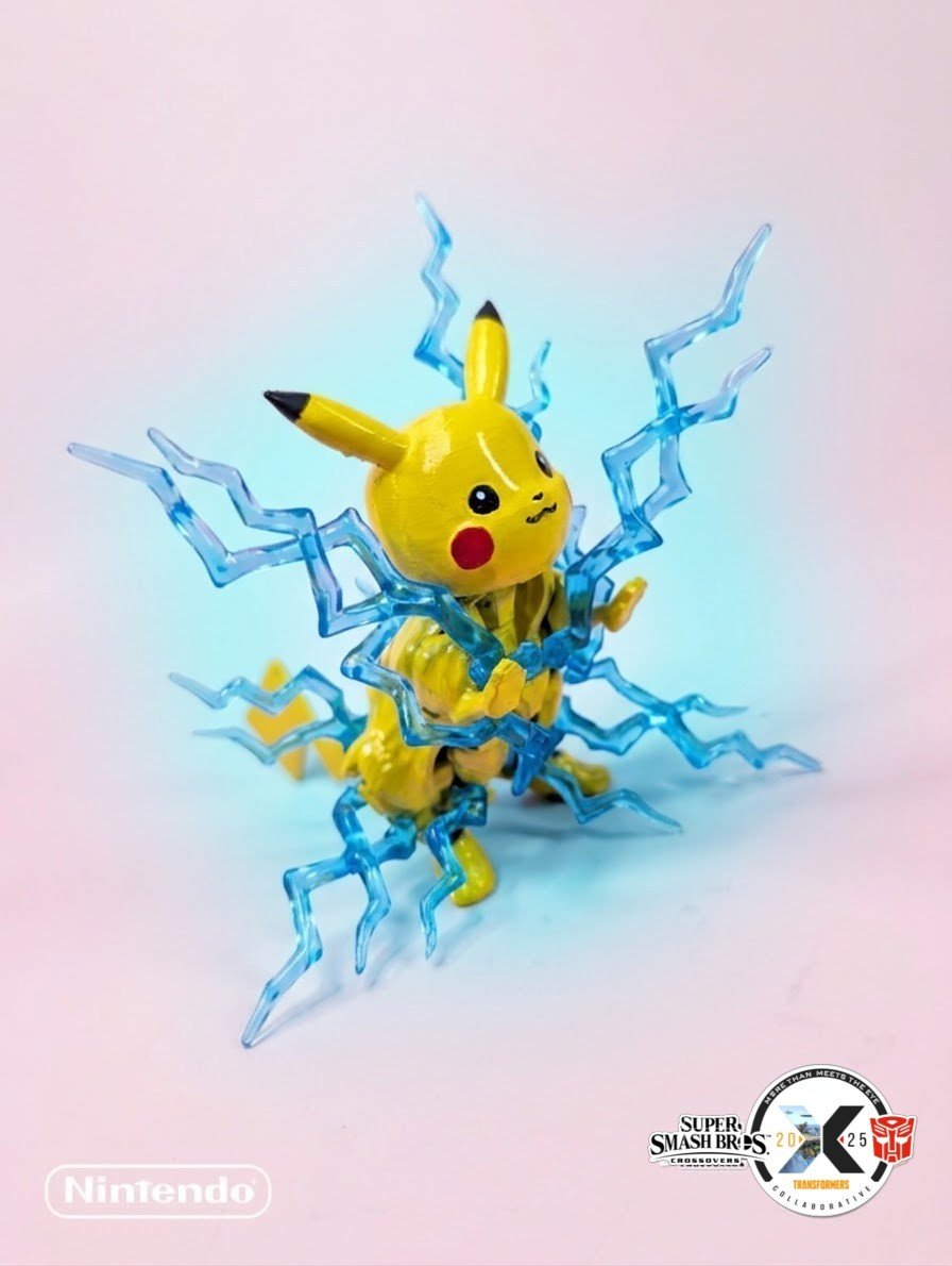 SwittCraft's tweet photo. Smash Bros. Crossover - Pikachu- Wave 06 - Alt mode

He's finally done. You'd think using Rattrap was easy, but Pikachu has a massive noggin that has absolutely nowhere to go so as usual, I stuck with partsforming. 

I'll be closing out this wave w Ridley from Metroid next! (1/2) https://t.co/8WW7OyHL9R