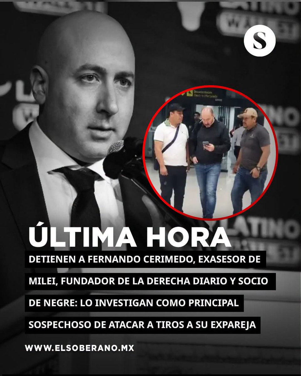 RburgosBuma's tweet photo. @JMilei Ojalá arrestaran a @AgustinLaje de igual forma. El socio de @javiernegre10 al bote. https://t.co/9FvJIwhMPd