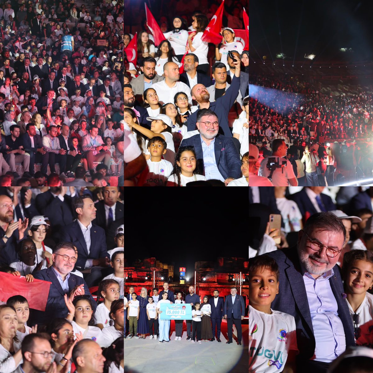 Bilalsaygili's tweet photo. TÜGVA Yüksek İstişare Kurulu Üyesi Sn. Necmettin Bilal Erdoğan, Enerji ve Tabii Kaynaklar Bakanımız Sn. Alparslan Bayraktar, Genel Sekreterimiz Sn. Eyyüp Kadir İnan ve TÜGVA Başkanımız Sn. İbrahim Beşinci’nin katılımlarıyla gerçekleşen TÜGVA İzmir Yaz Okulları Kapanış Programı’nda, gözümüzün nuru evlatlarımız ve kıymetli aileleriyle bir araya geldik.

Gençlerimizin bilgiyle, değerlerimizle ve kardeşlik ruhuyla dolu bir yazı geride bırakmalarına vesile olan TÜGVA İzmir ailemize gönülden teşekkür ediyorum.

Geleceğimizi inşa edecek; ahlaklı, erdemli ve şuurlu bir nesil için çalışmaya devam edeceğiz.

📍Efes Antik Kent