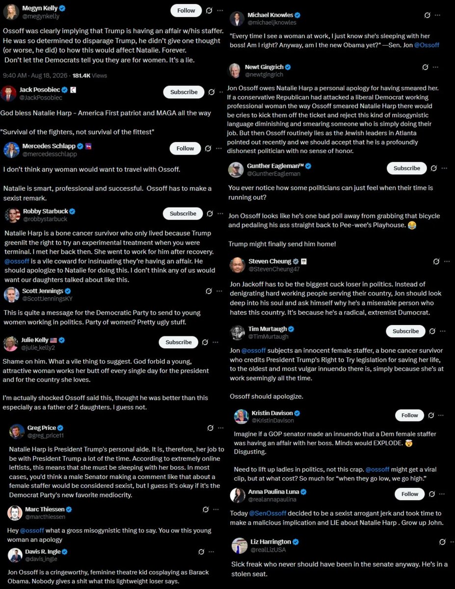 IDLIVA's tweet photo. Dear Democrats,

If you’re not triggering a coordinated rapid response like this, you’re doing it wrong. 

#StepYourGameUp #JonOssoff #NatalieHarp https://t.co/KgihSFOpmD