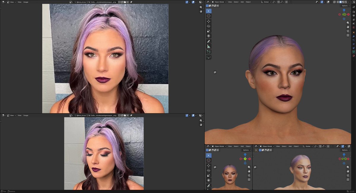 BANbantam's tweet photo. big s/o to aewglam on insta, theyre the main reason im able to get a lot of my aew womens sculpts down. 

womens mods are basically 5x the work for half the credit tbh. u got the hair, sculpt, then makeup, gear, etc. it’s always good to have things to make that process easier! https://t.co/t45jF0FGek