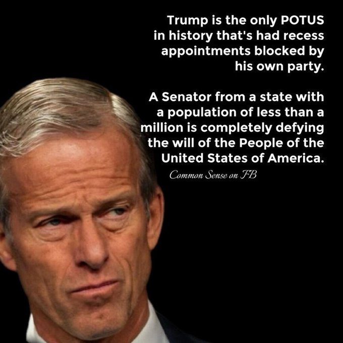 sasha_monet41's tweet photo. NO  ONE  CAN  FIRE  JOHN  THUNE https://t.co/kks85MVo7m