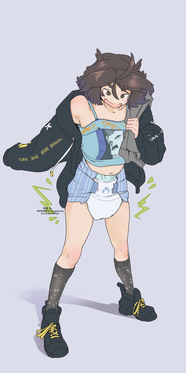 VenomRaya's tweet photo. She thought she was gonna get away with that. No no, into the diaper you go go https://t.co/20rQXNKp1i