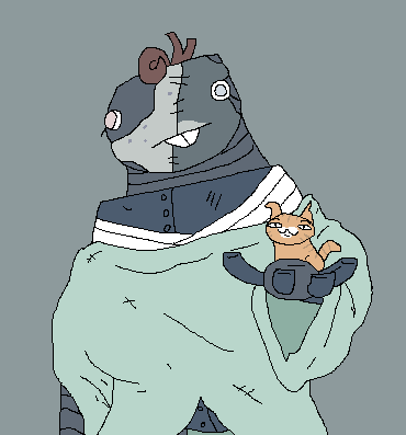 RoeRichard33476's tweet photo. Mewgenics community character mangy
(it's dangerous to go alone take this handgun, robot designed by @skunclove ) https://t.co/KW0qa5phuu