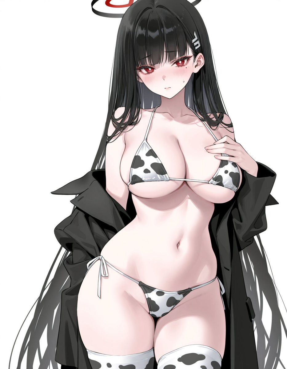 kawaTsukii24's tweet photo. Rio cow-kini

#Rio #Bluearchive #cowkini https://t.co/J0IzD2GEHh
