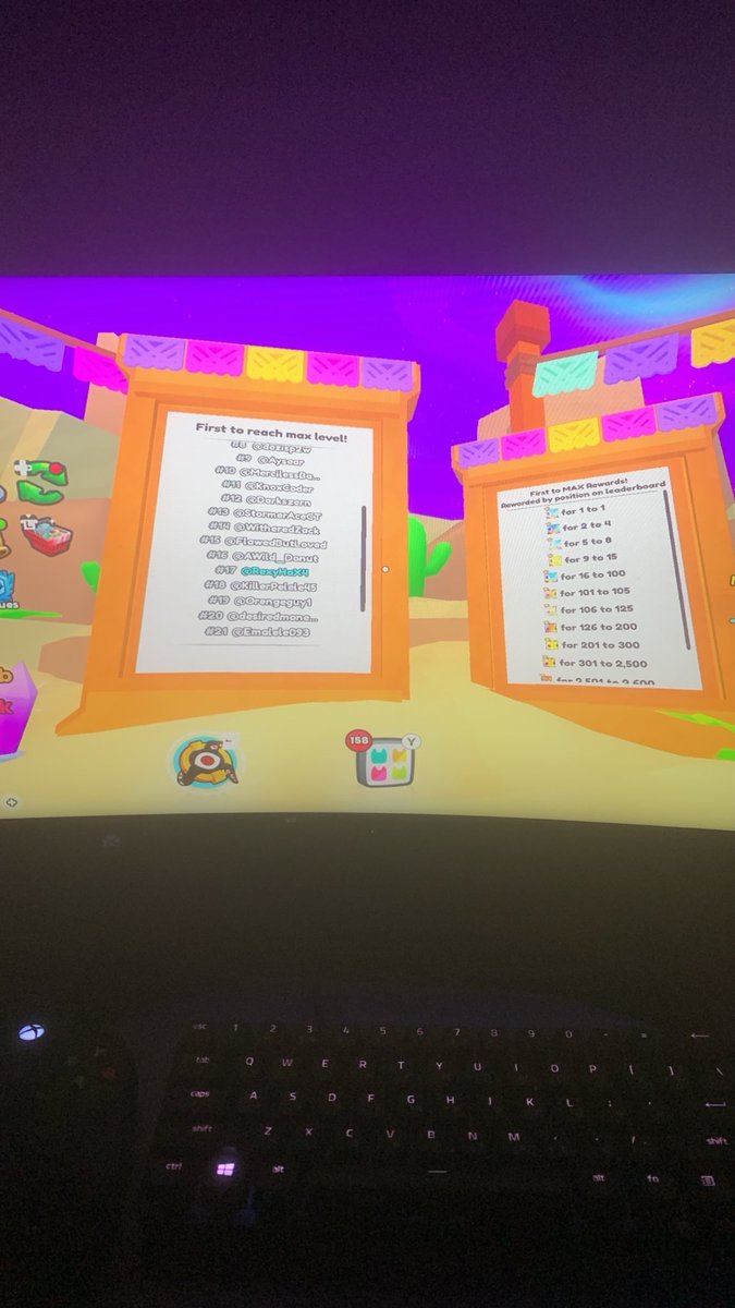 RexyHaX4's tweet photo. Got #17 on the leaderboard for a gargantuan ;) 

Golden one was top 15 but it’s fine a gargantuan is a gargantuan after all!

#PetSimulator99 #Gargantuan https://t.co/56B4sVc5ME