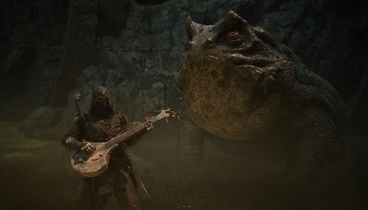 yaten_doneis's tweet photo. Little things I love in a soulslike: playing the lute for a frog ...and with a drunkard for a group of drunken scoundrels.
Thank you #mortalshell2 #mortalshell
#gamescreenshot 
Proxima and Tiel ♥️ https://t.co/BuvuIoQBk6