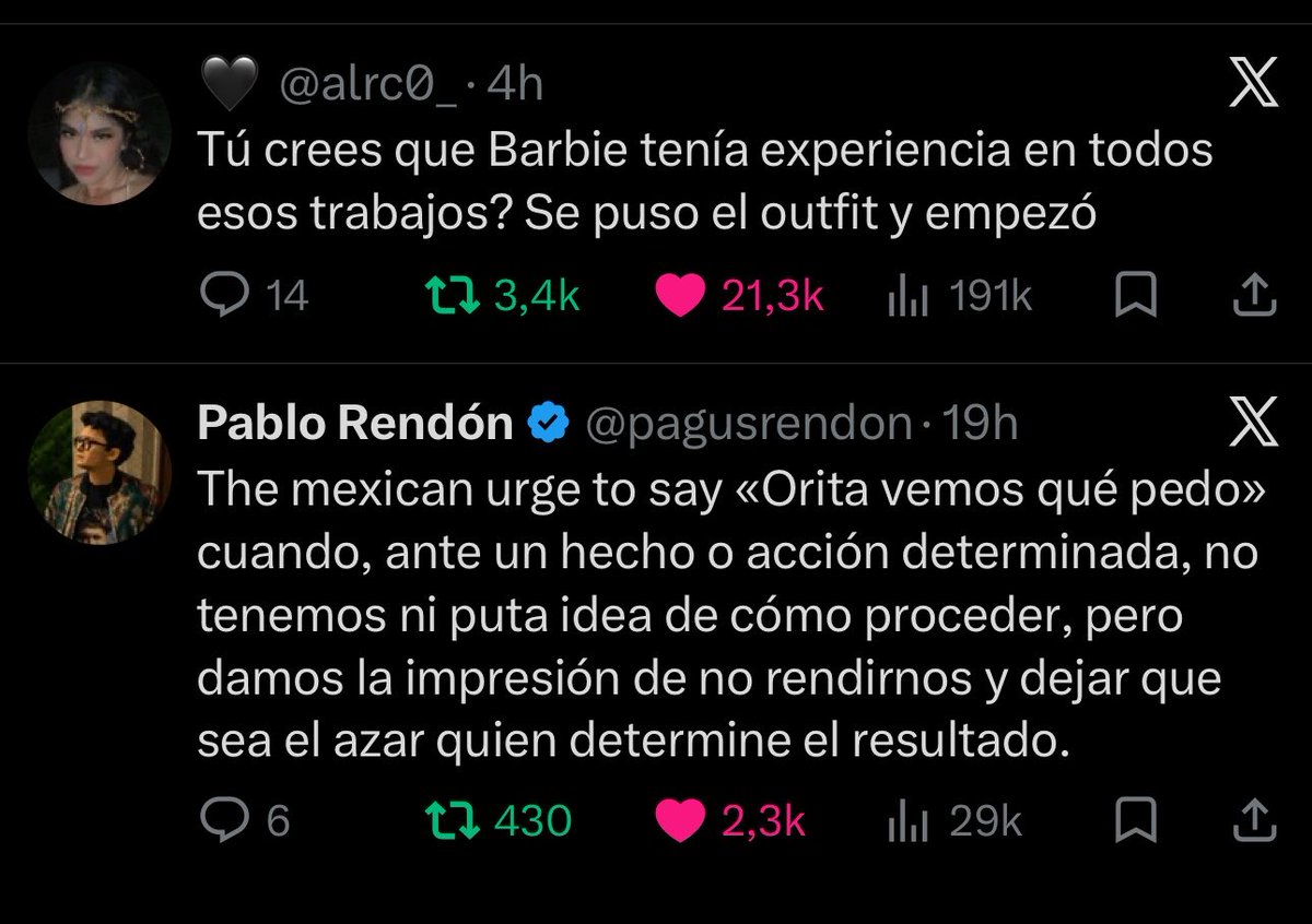 __im_blue's tweet photo. @alrc0_ Barbie literalmente se puso el outfit y dijo: “Orita vemos qué pedo 🧐 https://t.co/tUShHJrZ4O