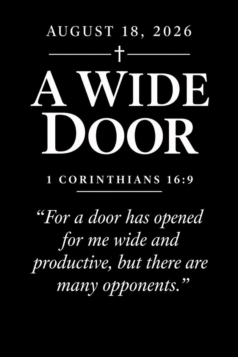 faithbridgeproj's tweet photo. ๐ Daily Devotional | A Wide Door
Sometimes God opens a door for us, but that doesnโt mean everything will be easy.
Paul reminds us that an open door can exist alongside opposition. Difficulties donโt always mean weโre on the wrong path.
#DailyDevotional #FaithBridgeProject https://t.co/IoxfEmBiL6