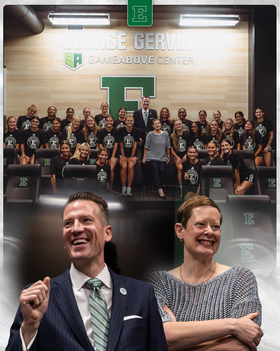 EMUSoccer's tweet photo. Thank you, President Dr. Brendan Kelly and Dr. Tressa Kelly! 🥳 https://t.co/wzNFgm0PHm