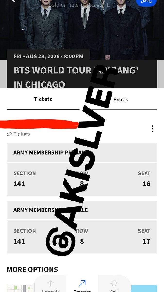akislver's tweet photo. @jungkookiebbby Hi! I have two tickets seated next to each other for D2. I can FT for transfer and show more proof if needed. Please let me know if you’re still interested 🙏🙏😭 https://t.co/Cz5Z2QFbh5