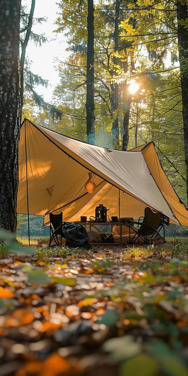 bernard03514743's tweet photo. Woke up to pine-scented breeze and golden sun filtering through tent mesh—this quiet mountain morning hits different. https://t.co/cFm6wbwhd3
