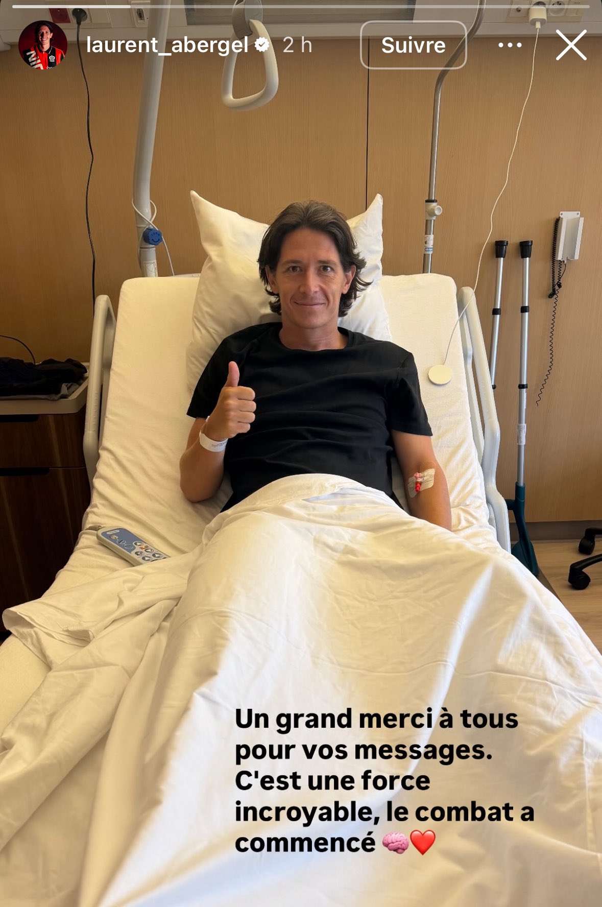 L’opération pour Laurent Abergel 🇫🇷 s’est bien passée.. ON LUI ENVOIE ...