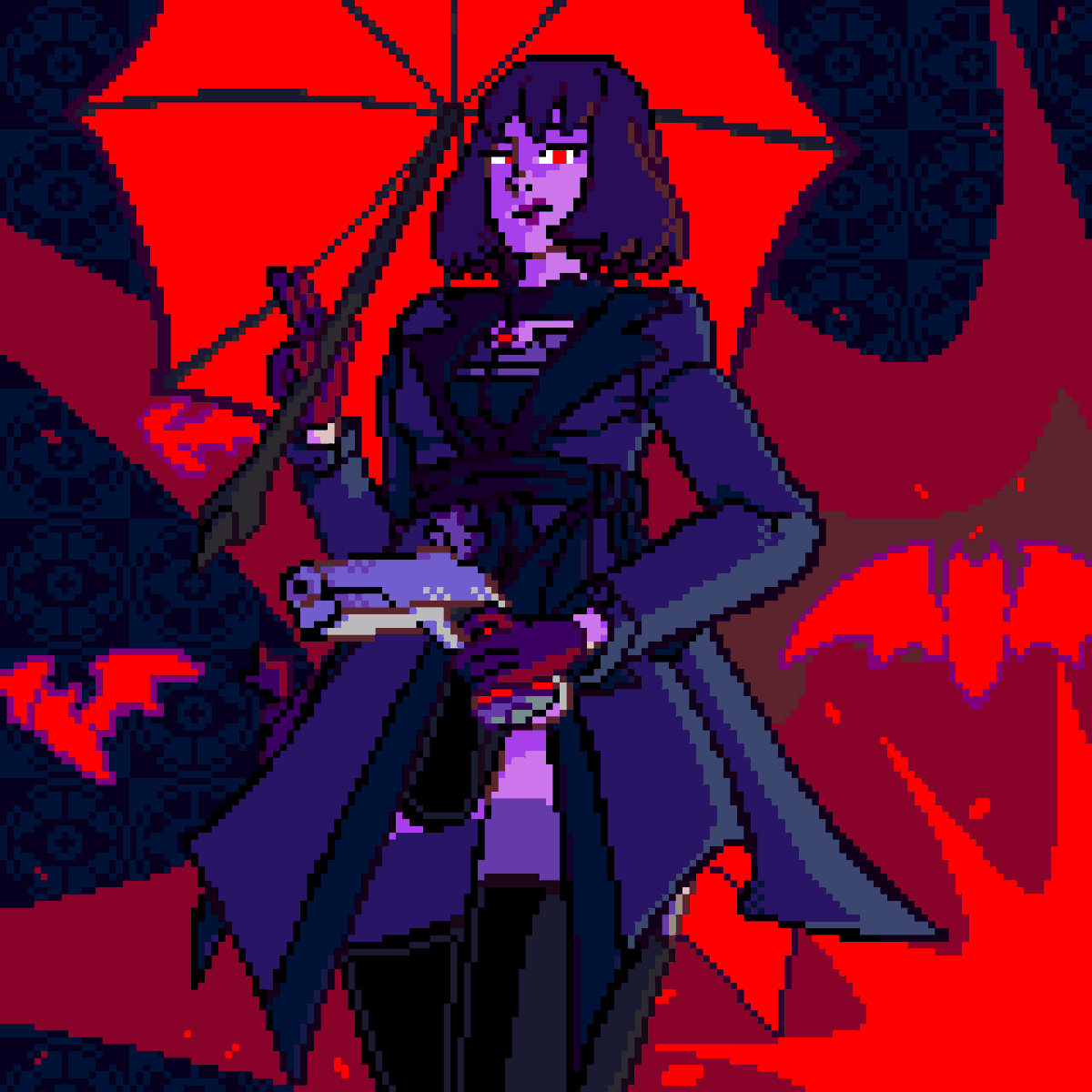 8xviktor's tweet photo. Mina from Deadlock!

I LOVE LOVE LOVE LOVE LOVE LOVE Deadlock and I LOVE Mina (and Bebop) I had to make fanart of her.

Also serves as some perspective practice, whether or not that looks like perspective art is up to you. https://t.co/fVaXSdn8dR