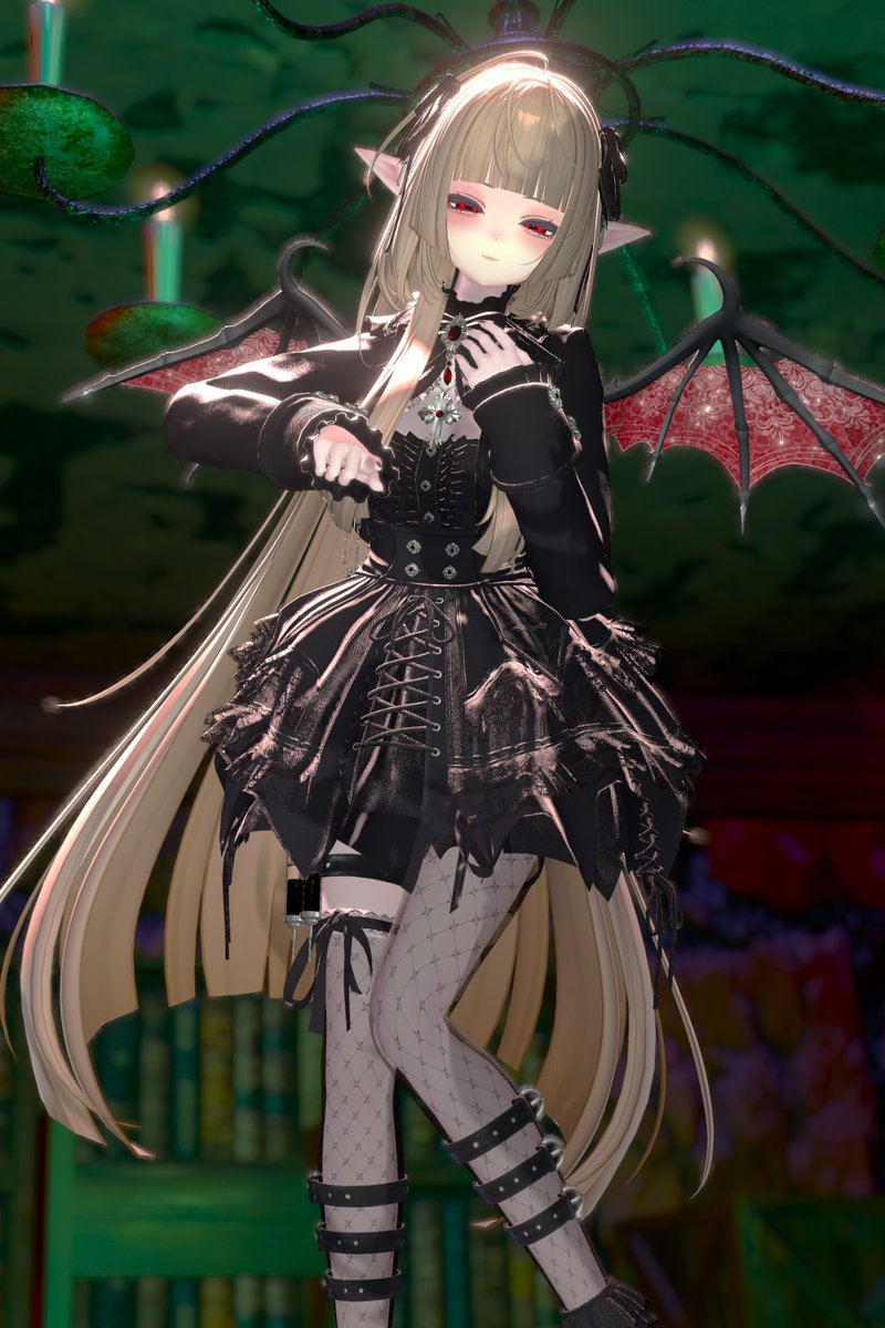 mainichi_VRC's tweet photo. おはしん☀
幼女のままヴァンパイアになっちゃったんだよねぇ🦇
新しいイベントのキャラだよ！
よろしくね🫶

#バチャロ #VRCiorosso
#SHRI3D https://t.co/wrBu9weUte