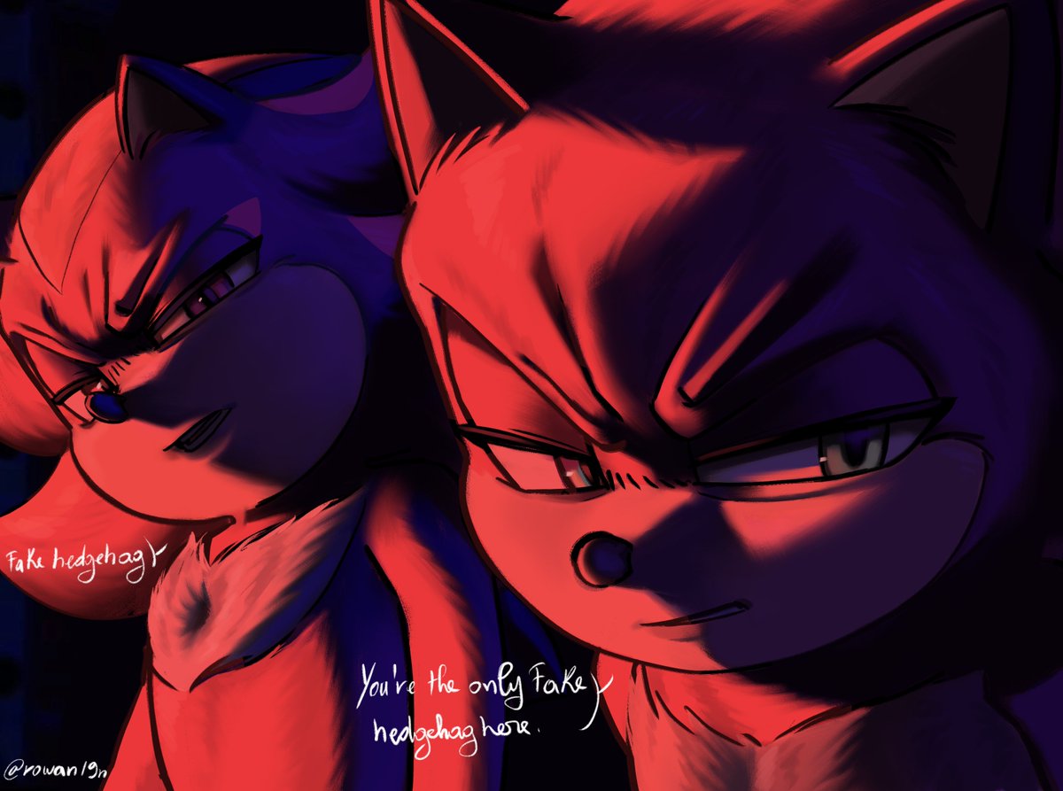 rowan19n's tweet photo. Same vibes #Sonicthehedgehog  #shadowthehedgehog #spiderman #spiderverse https://t.co/Pyq3W51a5y