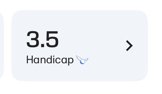 CaliparisBurner's tweet photo. 18Birdies is such bullshit. I’m nowhere near a 3 handicap. Makes it easy to lie to my friends though https://t.co/k6KQHyZWNx