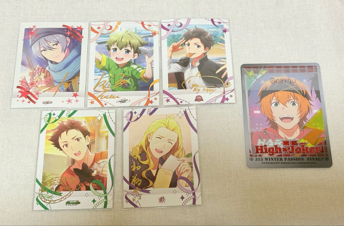 O8l7U's tweet photo. 【交換】SideM リメンバーショット ぱしゃこれ

【譲】
箔押し:夏来 翼 幸広 龍 翔真

11弾
N:冬馬 翔太 圭 麗 恭二 悠介 誠司 九郎 アスラン 咲 直央 志狼 かのん 道夫 漣 涼 

10弾
麗 圭 ピエール 享介 悠介 誠司 翔真 隼人 夏来 玄武 巻緒 かのん 志狼 道夫 大吾

【求】　→ https://t.co/jxVxv3Tj4j