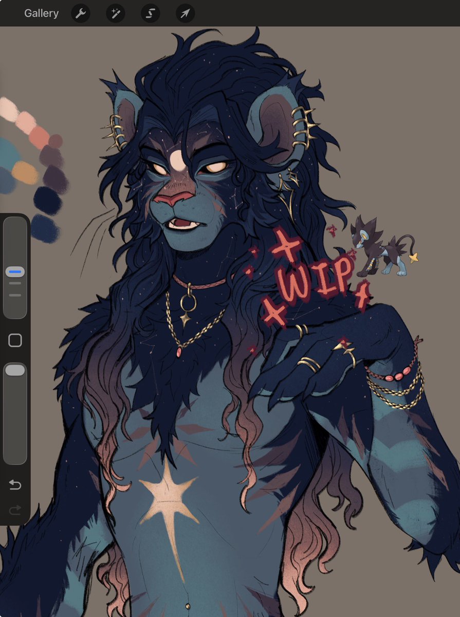 g0blinpanda's tweet photo. Luxray wip :3 https://t.co/eh6hzXBEPO