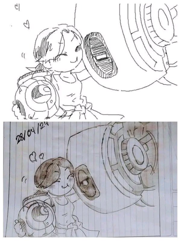 Gio_Ristchell's tweet photo. Dibujos de mi yo de hace años xddd...
Amo Portal la PTM :3
#Portal2 #traditionalart #GioRistchell https://t.co/N7fXANolYo