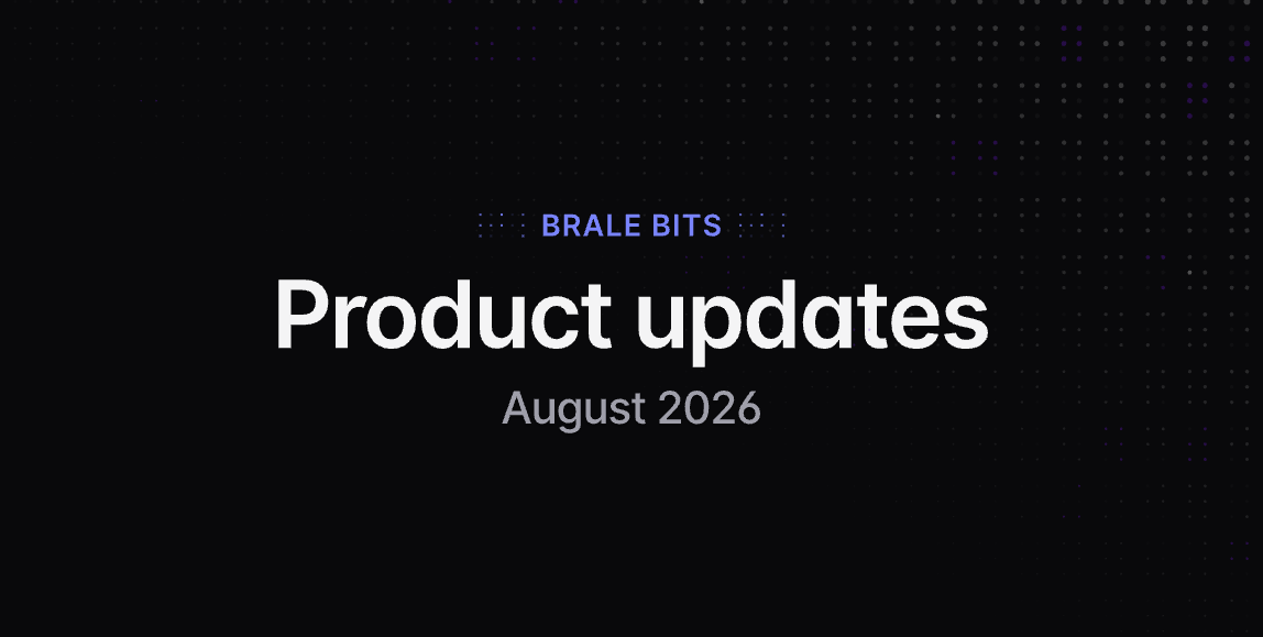 brale_xyz's tweet photo. It's been a busy stretch at Brale — so busy, in fact, that we needed someone to step back and take stock of all the goings-on.

Thankfully, @chasemerlin was up to the task.

Today, he brings us Brale Bits, an update on product, ecosystem and other noteworthy nuggets from the past month at Brale.