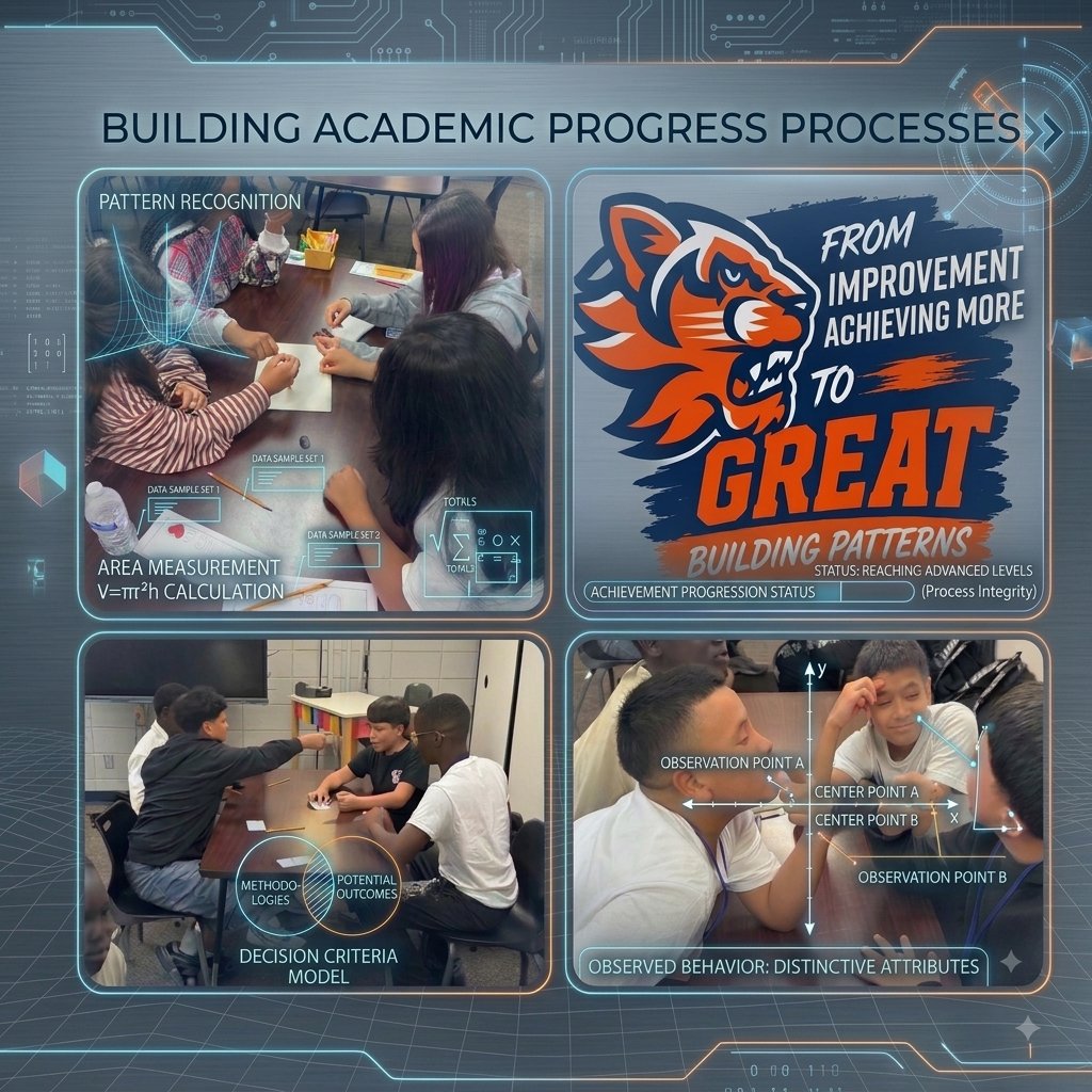 HumbleISD_SMS's tweet photo. 🐾 From improvement to GREAT! Our Bearcats are building academic success through collaboration, critical thinking, problem-solving, and purposeful learning. Every process moves us forward! 📈🧠

#RossSterlingMS #KidsFirst @HumbleISD #From GoodtoGreat https://t.co/q2zyDBsVQx