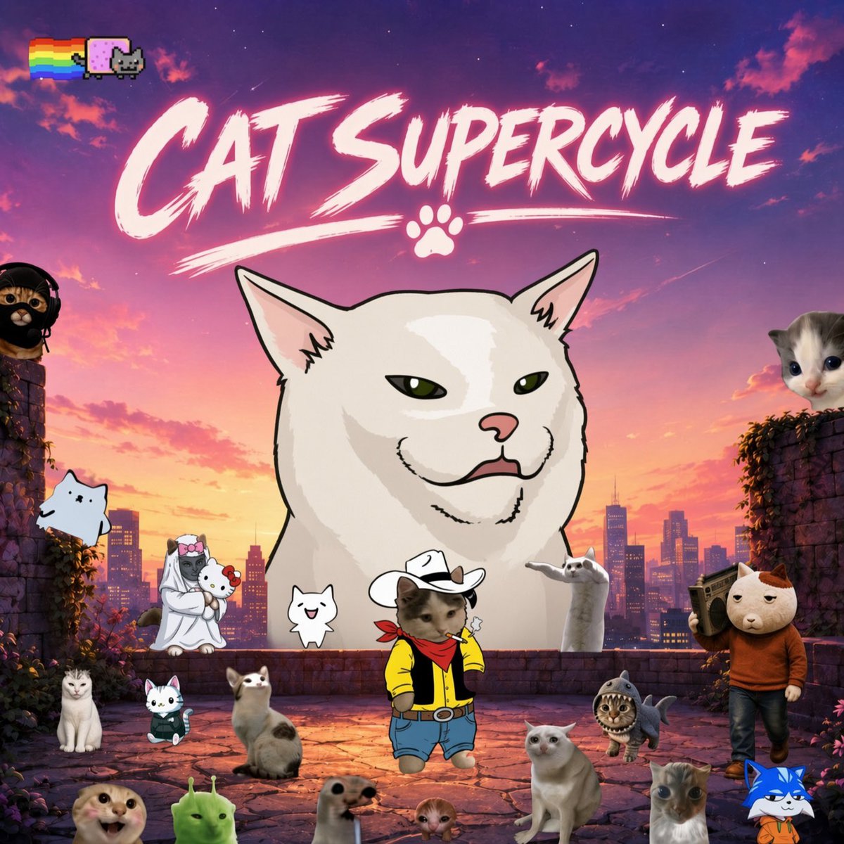 meowdrino's tweet photo. Icons don’t die. $LMEOW est 2022 💹 https://t.co/rlRkMdxDMV
