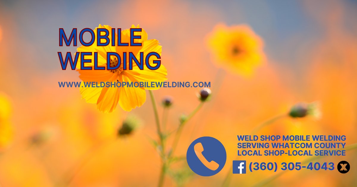 shop_weld's tweet photo. Need a repair or have a custom fabrication idea? Let’s get it done! 
Weld Shop Mobile Welding is ready to handle your metal projects. We bring experienced mobile service directly to you anywhere in Whatcom County. 🚚🛠️
📞 Call us at (360) 305-4043. https://t.co/TBihsYVbPV