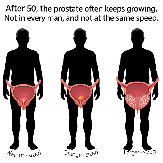 holepsurgery's tweet photo. After 50, the prostate often keeps growing. Not in every man, not at the same speed.

Some stay a walnut. Some become an orange. A modest gland can block more than a huge one.

What matters is emptying, sleep and quality of life.

https://t.co/hODJ1nGbAp https://t.co/3d68IlFInw