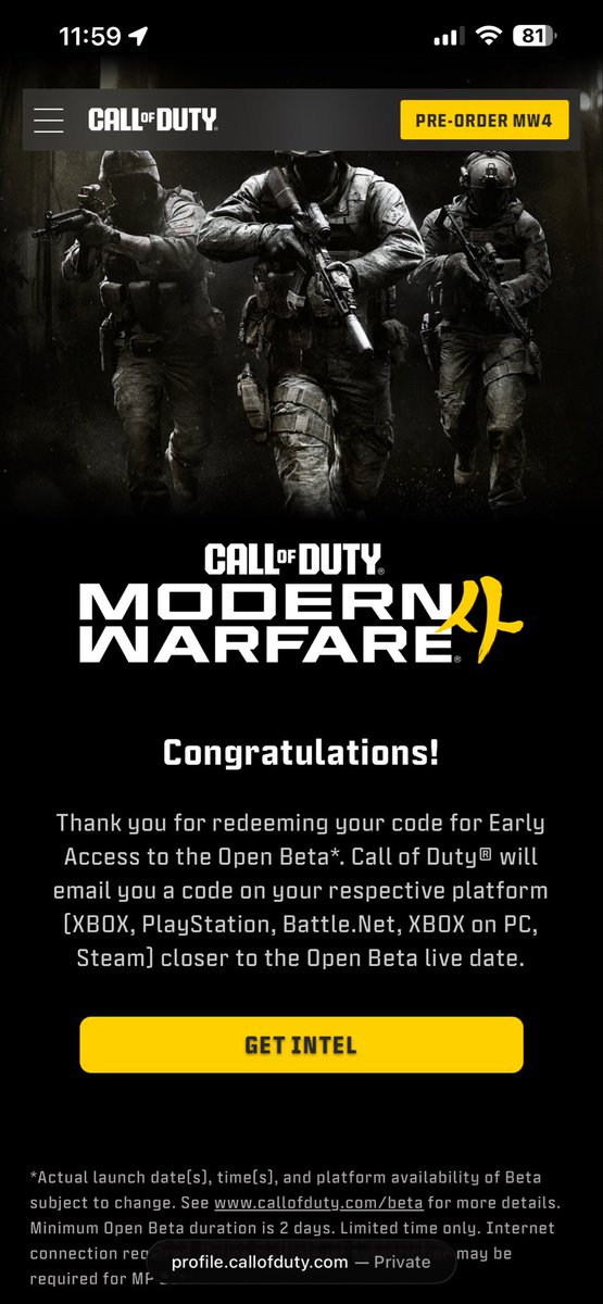 mrnoah0912's tweet photo. shoutout to @limitedgrknd for giving me a mw4 beta code thank you man https://t.co/WDjo2APLjo