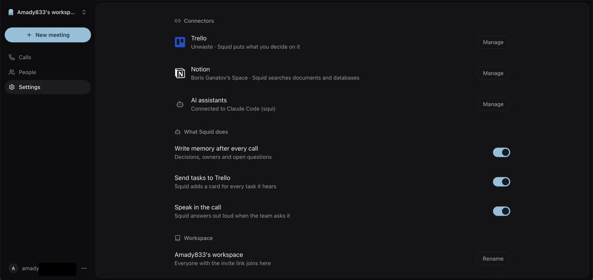 amadyvu's tweet photo. What’s new in https://t.co/fMbtDeGb5x

 - Google Meet integration
 - Background research
 - Web and workspace search
 - Memory across meetings
 - Task management by voice https://t.co/lCqGUKaxF1
