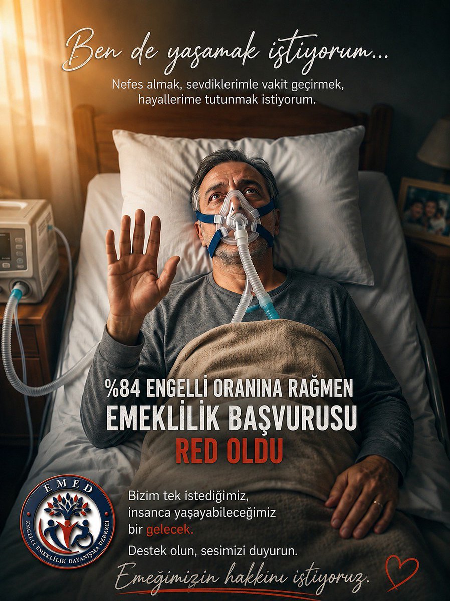 DevranTun421695's tweet photo. @ozngndgdu Yuzde 96 engeliye sgk artık red veriyor lütfen engellilerin sesi olun zor durumdayız ağır kalp hastasi olarak 20 yıl prim ödedik artik çalışamıyoruz ama sgk red veriyor hastane ağır kalp hastassin diye 65 rapor veriliyor bu celiskiden bi an önce dönülmesi lazim https://t.co/swULsNnYXr