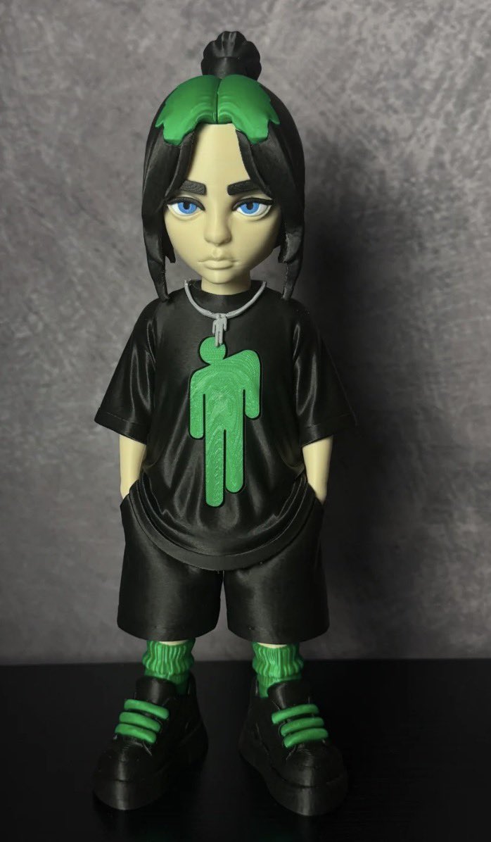 cox4040's tweet photo. @EilishFans92122 I make and sell 3d printed models of Billie 🤩 you can go to my shop https://t.co/6jRHvcbMbT to get yours! https://t.co/cOYIImmqKF