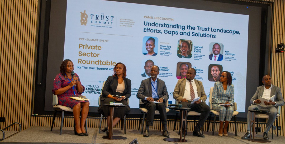 aladinstitute's tweet photo. Distrust is costly: African economies lose an estimated $75 billion a year in extra interest costs. Today, private sector leaders and policymakers made the case for treating trust as real economic value, not just reputation.  #TheTrustSummit #TTS2026 https://t.co/6LSze9L4Xa