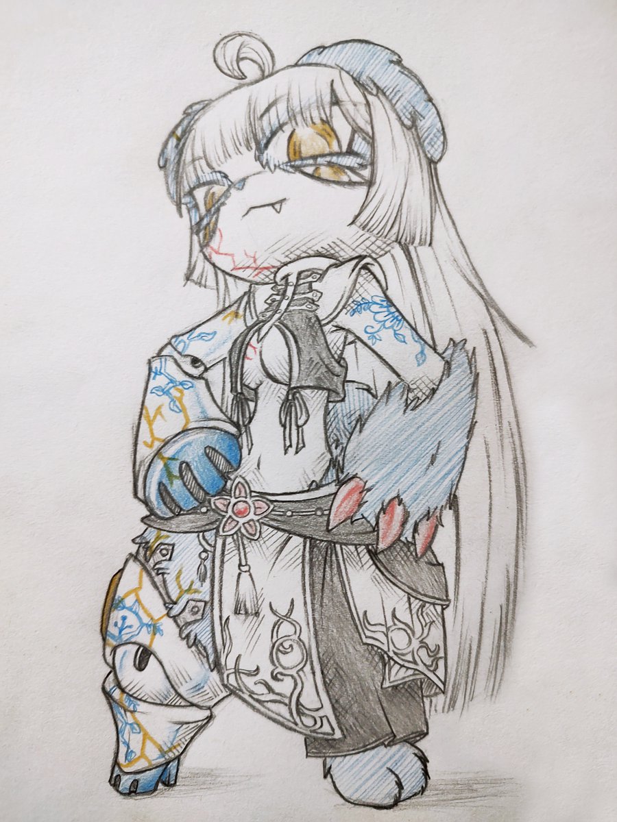 rabbit_brush's tweet photo. Today I'd like to introduce Pawura Kizuri, a new #Narehate !

Pawura is a redesign I made of an Adopt character, reimagining her as a Narehate. The original design was created by Silver-Scythe - https://t.co/oCanVmRLBD

#panda #furrys #madeinabyssfanart #madeinabyssanime #ocs https://t.co/gMBEmAeFma
